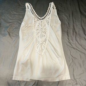 White Lace Tank Top